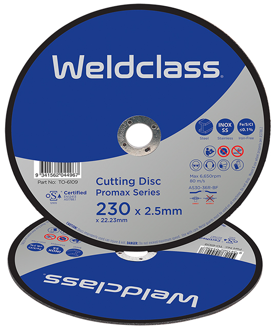 WELDCLASS CUTTING DISC INOX 230X2.8MM DPC 