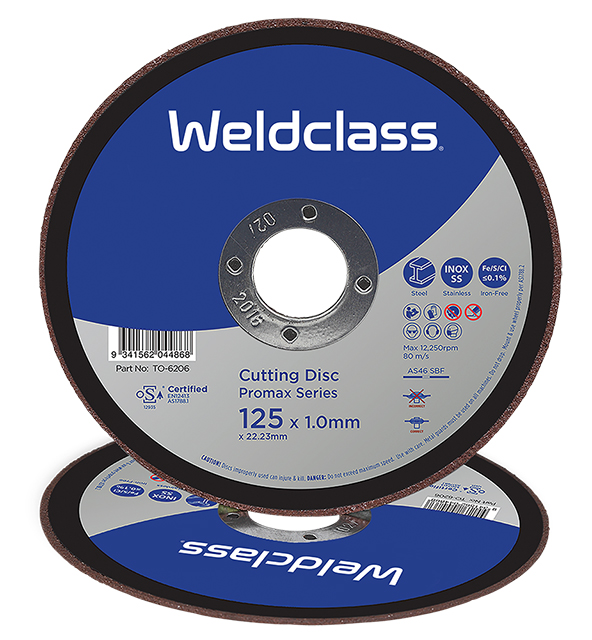 WELDCLASS CUT DISC INOX 125X1.0MM 