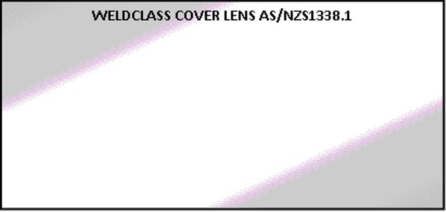 WELDCLASS LENS - CLEAR 108 X 51MM CR39 STYLE AS1388.1 