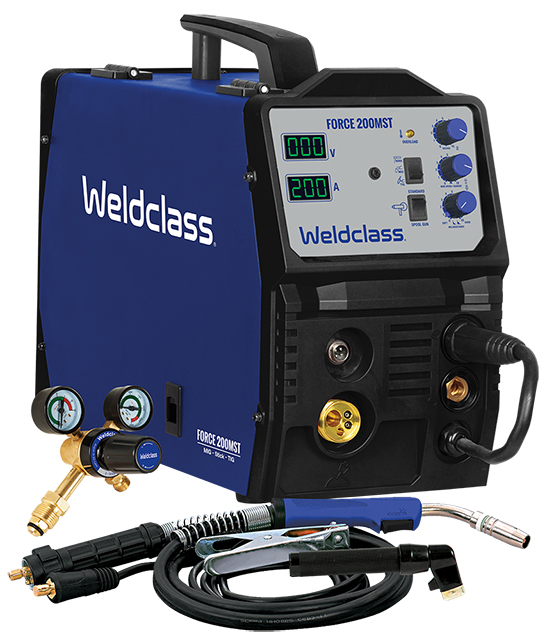 WELDCLASS WELDER -WELDFORCE WF-200MST MIG/STICK/TIG 